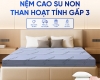 Nệm Cao Su Non Hoạt Tính Trung Nguyên Gấp 3