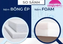 So sánh nệm Foam và nệm bông ép, nên sử dụng loại nào?