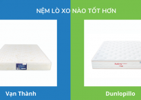 So sánh nệm lò xo Dunlopillo và lò xo Vạn Thành chi tiết nhất