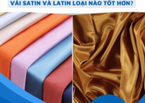 Vải satin và latin loại nào tốt hơn? So sánh Vải satin và latin chi tiết nhất