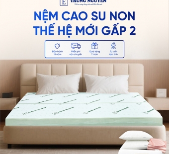 Nệm Cao Su Non Trung Nguyên Gấp 2
