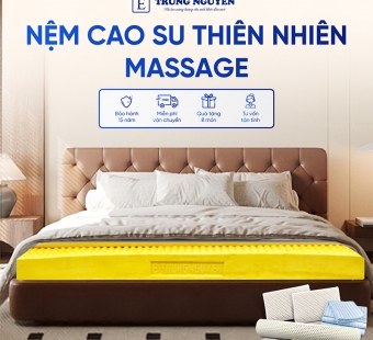 Nệm Cao Su Thiên Nhiên Trung Nguyên Massage