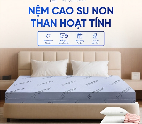 Nệm Cao Su Non Hoạt Tính Trung Nguyên