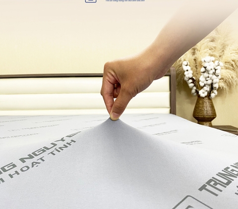 Nệm Cao Su Non Hoạt Tính Trung Nguyên Gấp 3