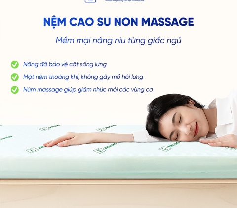 Nệm Cao Su Non Massage Trung Nguyên