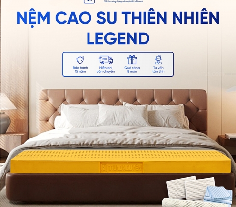  Nệm Cao Su Thiên Nhiên Trung Nguyên Legend