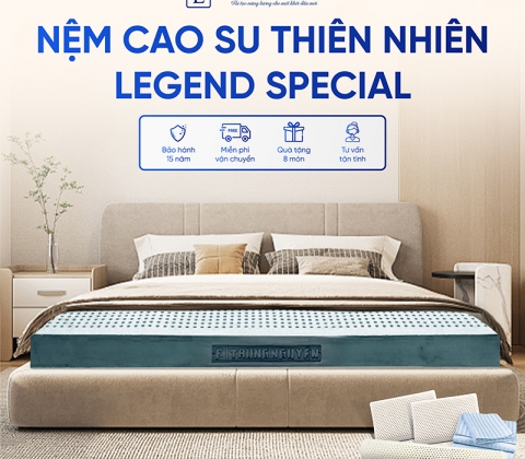 Nệm Cao Su Thiên Nhiên Trung Nguyên Legend Special