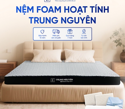 Nệm Foam Hoạt Tính Trung Nguyên