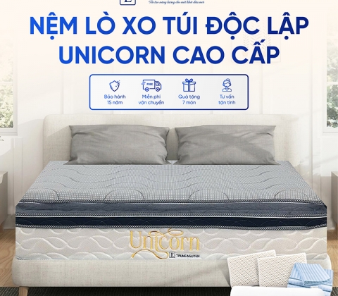 Nệm Lò Xo Túi Độc Lập Unicorn Trung Nguyên