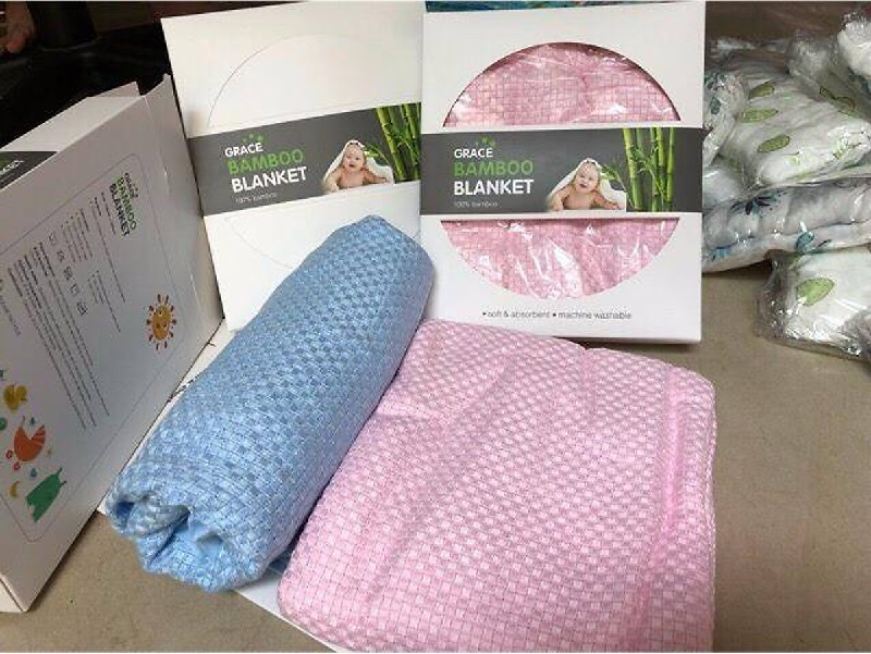 Chăn lưới cho bé sợi tre Bamboo Blanket