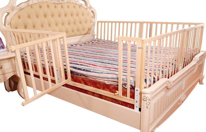 Thanh chắn giường bằng gỗ